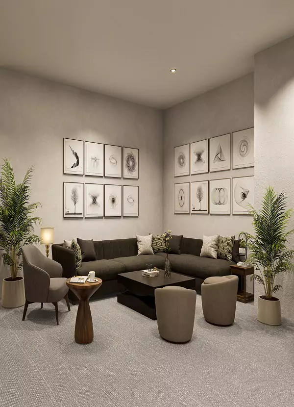 Adani Samsara Floors Modern nature-inspired interior image